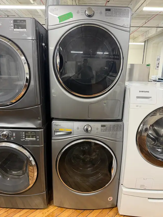 Whirlpool stainless steel washer and ventless dryer