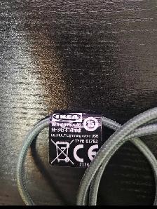 Ikea lillhult lightning cable iphone USB A - Photo 2