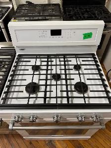 kitchenAid white five burner gas stove - Photo 2