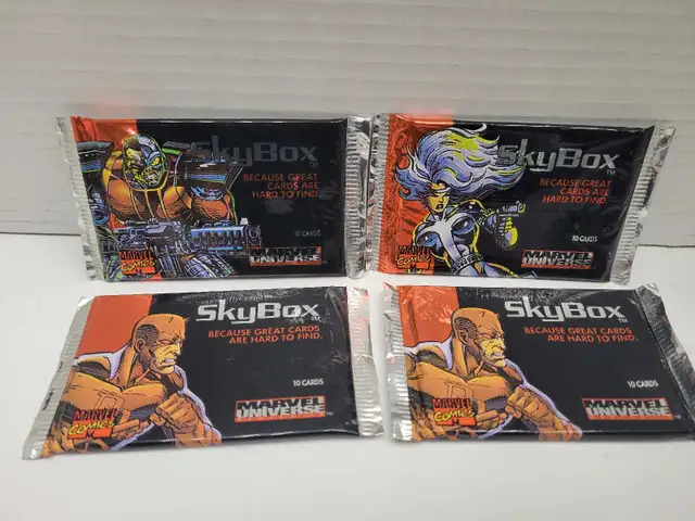 1993 Marvel Universe Skybox Card Packs x 4