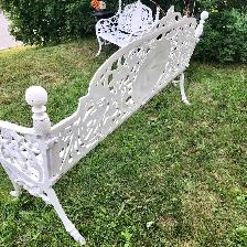 Banc de jardin antique  tres tres lourd victorien  trestres gran - Photo 2