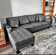 Family Size Comfort: 4 Seater Sectional Sofa   Free Delivery