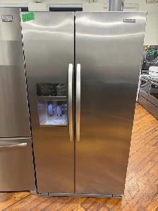 kitchenAid side-by-side fridge freezer