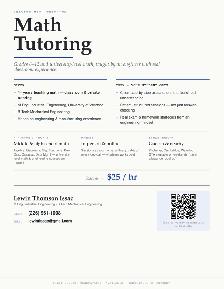 Private Math Tutoring — Grades 6-12 & University Level