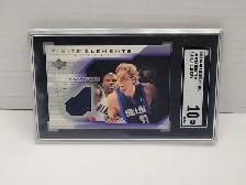 Dirk Nowitzki 2003 Upperdeck Jersey Card SGC 10