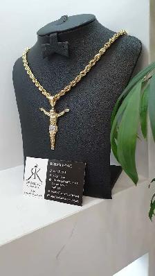 10 yellow gold chain & pendant #430_7 - Photo 3