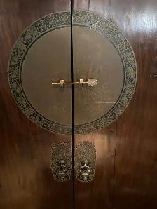Brass Plated Asian Wedding Cabinet - Storage Cabinet - Photo 2