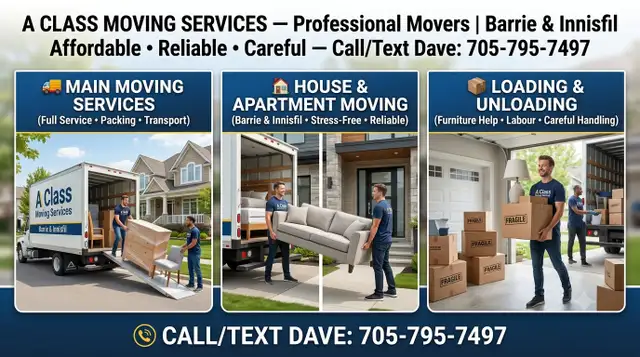 Moving Services Barrie | Reliable & Affordable Movers | Free