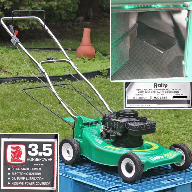 Tondeuse à gazon Rally 20' Tecumseh 148cc 3.5hp gas lawn mower