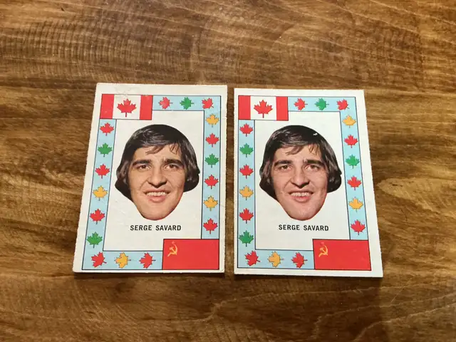 2 Serge Savard 1972 TEAM CANADA O-PEE-CHEE Hockey Cards !