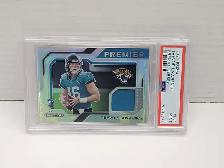 Trevor Lawrence Panini Prizm 2021 Premier Jersey Card PSA 9