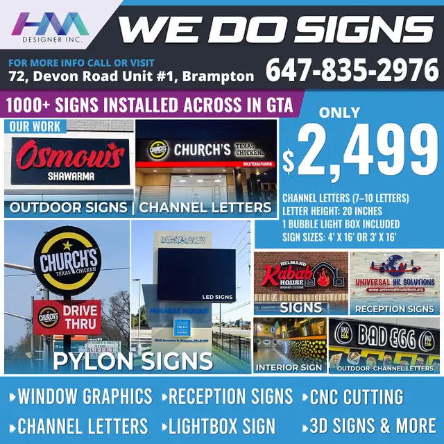 Custom Channel Letters & Storefront Signs | Outdoor & Indoor Sig