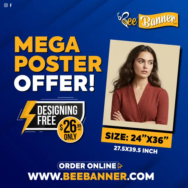 Designing FREE! - BIG Poster Printing Offer .