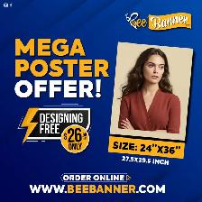 Designing FREE! - BIG Poster Printing Offer .