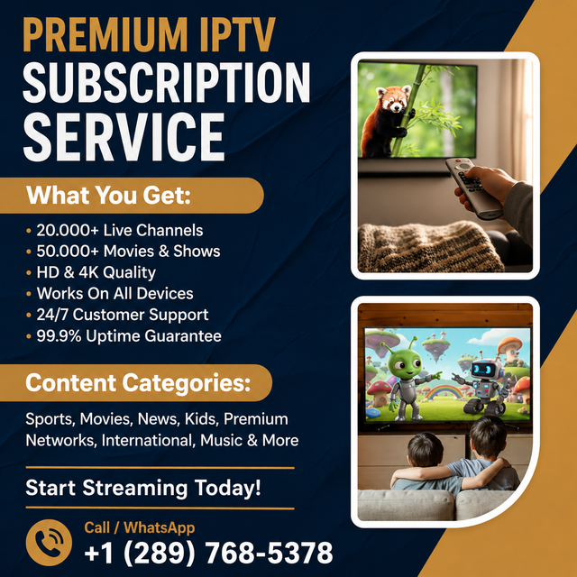 Premium 4K tv subscription -- Latest content!