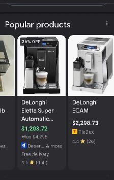 Delonghi Eletta Cappuccino  with milk carafe - Photo 4
