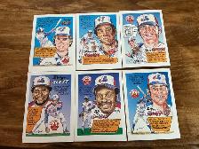 6. 1992 NABISCO BRANDS JAYS & EXPOS Baseball Cards !