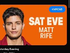 Matt Rife -VIP - Outdoor Comedy Festival TONIGHT!! July 18