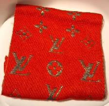 LV Monogram Logomania Wool Scarf (12.5 x 37'). #1A - Photo 2