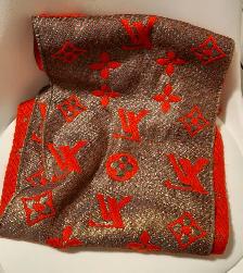 LV Monogram Logomania Wool Scarf (12.5 x 37'). #1A - Photo 5