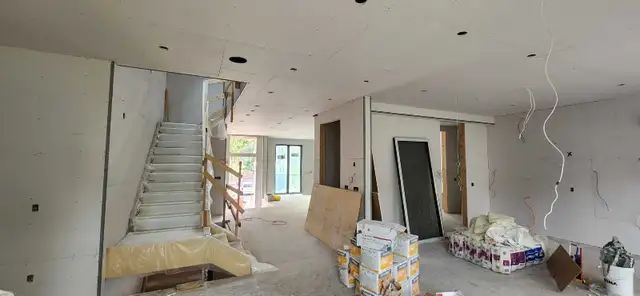 Drywalling install and taping