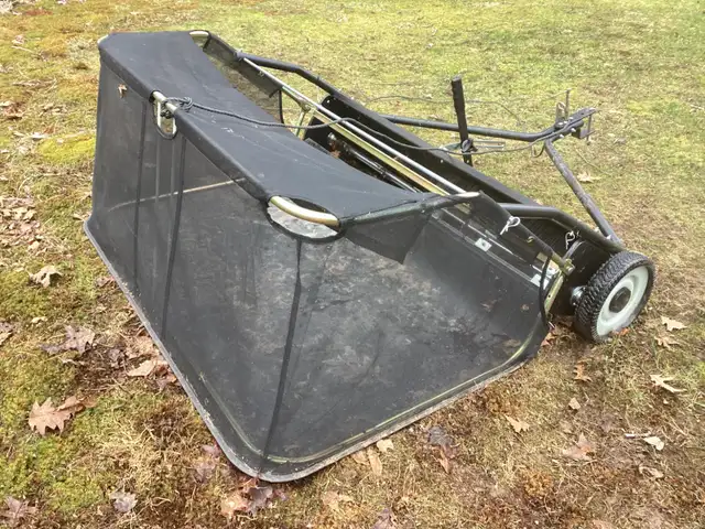 Like New  48" Red Rock  Tow Behind Lawn Sweeper for  sale .