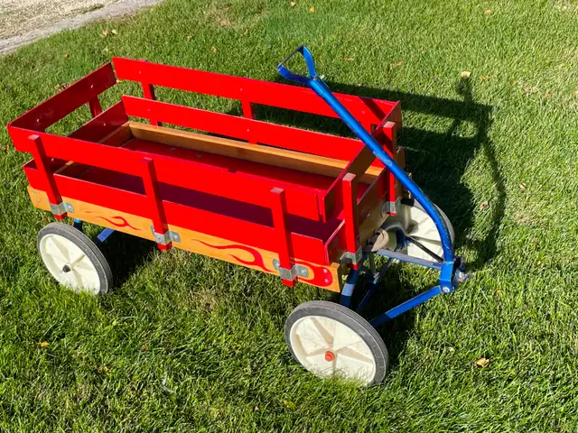 Vintage Wooden Wagon with Side Panels
