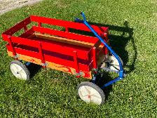 Vintage Wooden Wagon with Side Panels