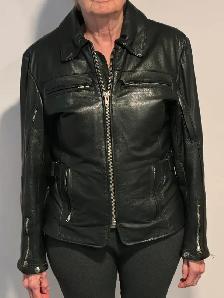 Leather Traditional Style Motorcycle Jacket