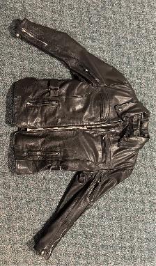 Leather Traditional Style Motorcycle Jacket - Photo 3