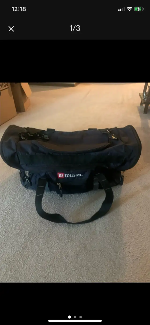 brand new Wilson duffel bag!