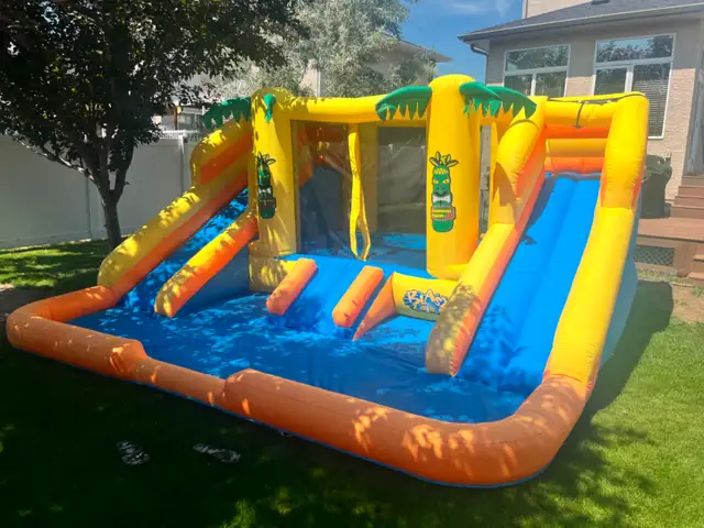 Blast Zone Rainforest Rapids Inflatable Water Park