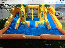 Blast Zone Rainforest Rapids Inflatable Water Park - Photo 5