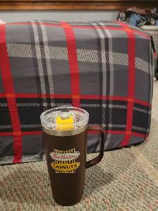 tim hortons retro travel mug for sale brand new never been used - Photo 2