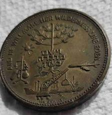 Israel 25th anniversary medallion