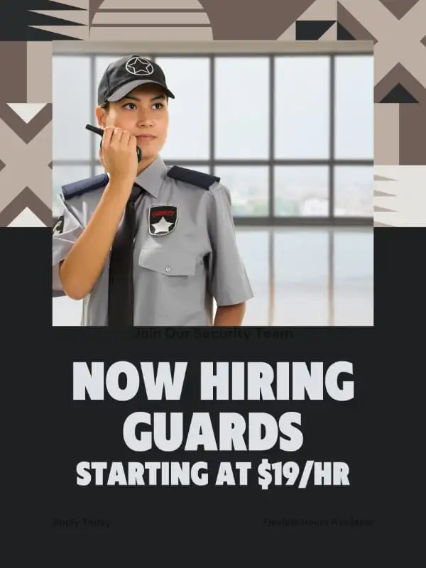 Licensed Security Guards – $18-$25/hr - Urgent Call 647-326-3697