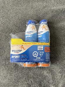Equate Sport SPF 30 Sunscreen 2 bottles brand new