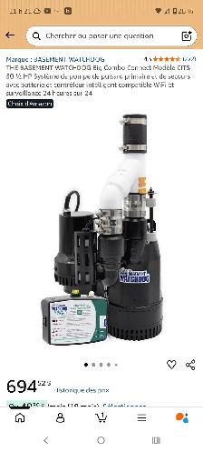 Battery Backup Sump Pump Model CITS-50 brand new in the boxes