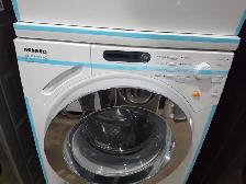 High End Miele 24' White Front-Load Stackable Washer & Dryer Set - Photo 3