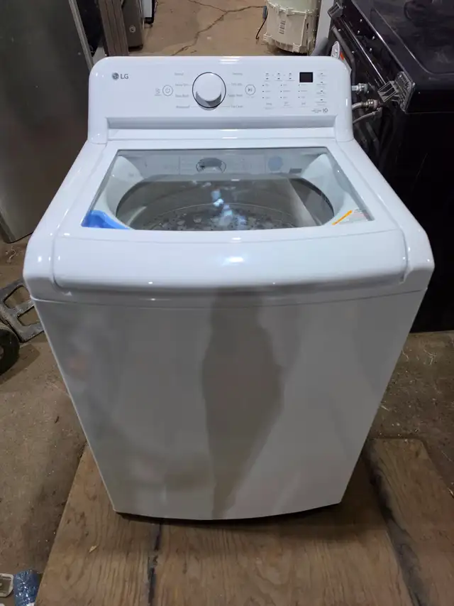2024 MODEL LG 27' White Top-Load Glass Lid Washer Can DELIVER