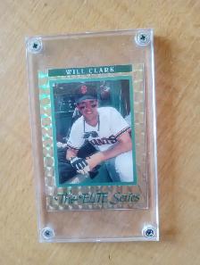 Carte Baseball Will Clark Leaf 91 Elite 00330/10,000 (120726-800