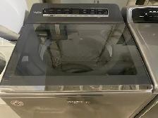 Laveuse sécheuse top load grise grande capacité Whirlpool - Photo 2