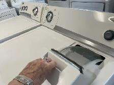 Laveuse sécheuse traditionnelles blanches Whirlpool - Photo 5