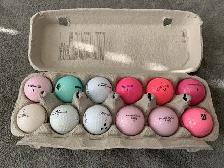 12 Lady Golf Balls