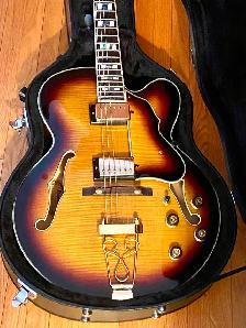 Ibanez AF155-AYS Artstar SemiAcoustic Guitar, CASE, Excellent! - Photo 8