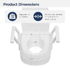 BNIB Drive Medical PreserveTech Universal Raised Toilet Seat - Photo 3