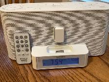 Sony am/fm clock radio with remote