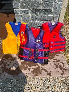 For Sale 3 life jackets