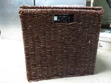 PANIER EN OSIER POIGNEE CH COTE COUVERCLE TB ETAT - Photo 2