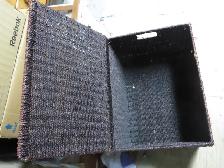 PANIER EN OSIER POIGNEE CH COTE COUVERCLE TB ETAT - Photo 3